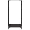 vidaXL Firewood Rack Black 40x30x80 cm Cold-rolled steel