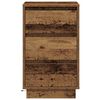 vidaXL Bedside Cabinet Old Wood 39 x 34.5 x 65 cm Engineered wood