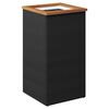 vidaXL Planter Black 40x40x80 cm Poly Rattan