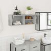 vidaXL Bathroom Wall Cabinet Concrete Grey 80x25x30 cm Engineered Wood