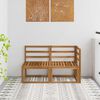 vidaXL Outdoor Middle and Corner Sofa 2 Piece Natural