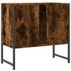 vidaXL Bathroom Sink Cabinet Smoked Oak 60x33x60 cm Engineered Wood