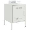 vidaXL Bedside Cabinets 2 pcs White 36x39x50.5 cm Steel