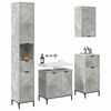 vidaXL Bathroom Furniture Set Concrete Grey Engineered wood, Metal