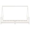 vidaXL Kids Bed Frame White 90x200 cm Solid Wood Pine