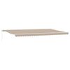 vidaXL Retractable Awning Beige 600 x 300 cm Polyester and Aluminium