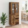 vidaXL Highboard Old Wood 69.5 x 34 x 90 cm Engineered Wood