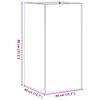 vidaXL Planter 40x40x80 cm Galvanised Steel