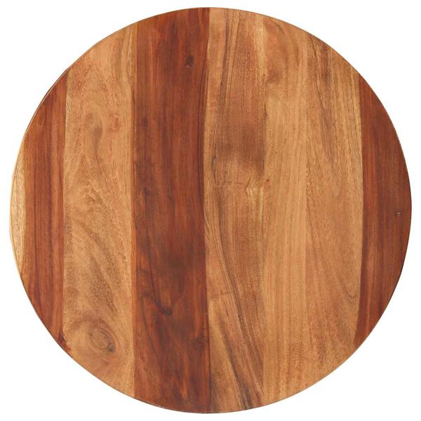 vidaXL Table Top Solid Wood Acacia Round 25-27 mm 50 cm
