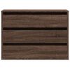 vidaXL Corner Chest of Drawers Brown Oak 80x41x58 cm Engineered Wood
