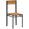 vidaXL Dining Chairs 6 pcs Solid Acacia Wood