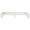 vidaXL Bed Frame White 100 x 200 cm Solid Pine Wood