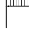 vidaXL Spike Ring Fence Black 200 x 166 cm Powder-Coated Steel