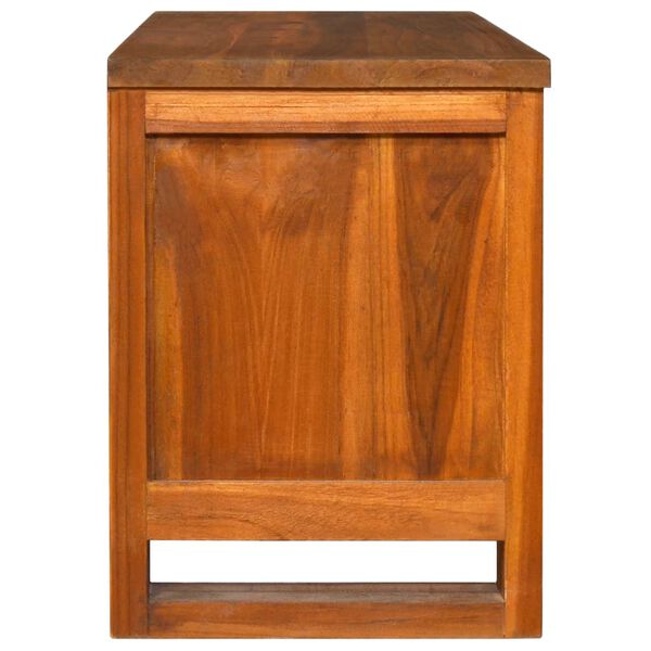 vidaXL TV Cabinet 110x30x40 cm Solid Teak Wood