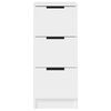 vidaXL Sideboards 2 pcs White 30x30x70 cm Engineered Wood