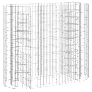 vidaXL Gabion Raised Bed Galvanised Iron 120x50x100 cm