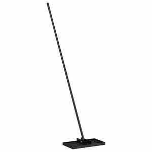 vidaXL Garden Rake Manual Black 45 x 25 x 200 cm Powder-Coated Steel