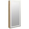vidaXL Mirror Jewellery Cabinet with LED Lights Wall Mounted