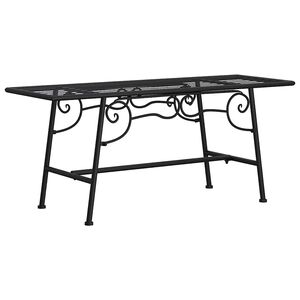 vidaXL Tree Bench 110 cm Black Steel