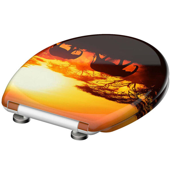 SCH&Uuml;TTE Toilet Seat with Soft-Close Quick Release AFRICA