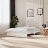 vidaXL Bed Frame without Mattress White Solid Wood 150x200 cm King Size