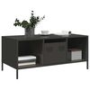 vidaXL Coffee Table Black 101.5x50x43.5 cm Cold-rolled Steel