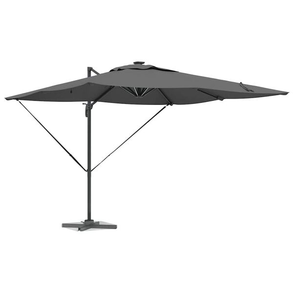 vidaXL Umbrella Anthracite 284 x 286x 270 cm Polyester and Aluminium