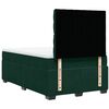 vidaXL Box Spring Bed with Mattress Dark Green 120x200 cm Velvet
