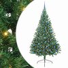 vidaXL Artificial Pre-lit Christmas Tree Green 240 cm PVC