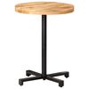 vidaXL Bistro Table Round Ø60x75 cm Rough Mango Wood