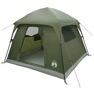 vidaXL Cabin Tent Olive Green 244 x 213 x 183 cm Polyester and Steel