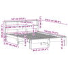 vidaXL Bed Frame without Mattress Wax Brown 135x190 cm Double Solid Wood Pine