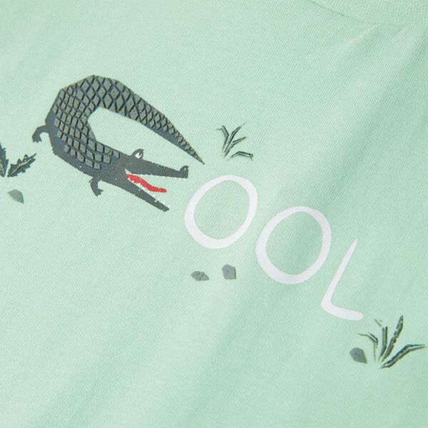 Kids' T-shirt with Short Sleeves Light Green 92