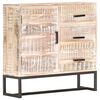 vidaXL Sideboard White 73x30x75 cm Solid Acacia Wood