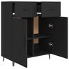 vidaXL Sideboard Black 69.5x34x90 cm Engineered Wood