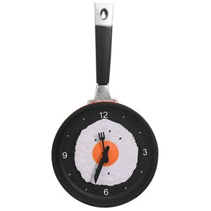 vidaXL Wall Clock with Fried Egg Pan Design 18.8 cm