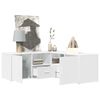 vidaXL Corner Cabinet White 200x40x45 cm Engineered Wood
