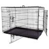 FLAMINGO Pet Wire Cage with Sliding Door Mezo XL 70x109x77 cm Black