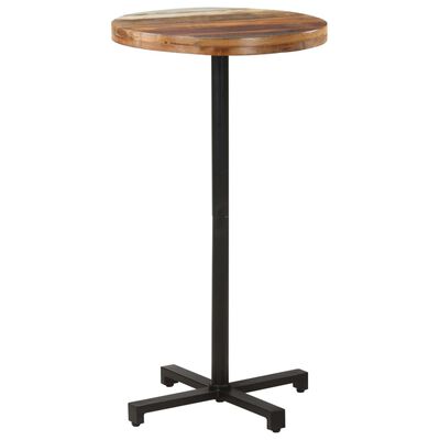 vidaXL Bistro Table Round Ø60x110 cm Solid Reclaimed Wood