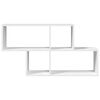 vidaXL Wall Shelf White 100x20x53 cm Engineered Wood