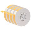 vidaXL Self-adhesive Foam Tape 4 pcs White 30mm x 5m CR Foam