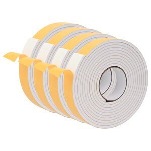 vidaXL Self-adhesive Foam Tape 4 pcs White 30mm x 5m CR Foam