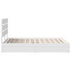 vidaXL Storage Bed with Headboard White 140 x 200 cm Engineered Wood