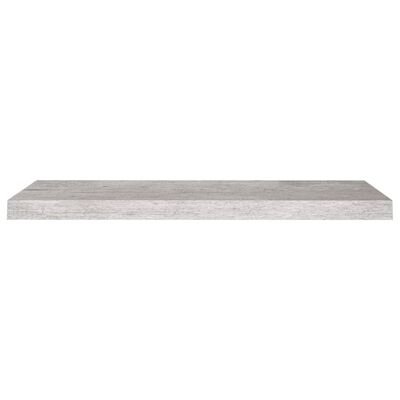 vidaXL Floating Wall Shelves 2 pcs Concrete Grey 80x23.5x3.8 cm MDF