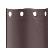 vidaXL Blackout Curtains with Rings 2 pcs Dark Brown 140 x 140 cm