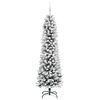 vidaXL Artificial Christmas Tree with 300 LEDs with Stand White 210 cm