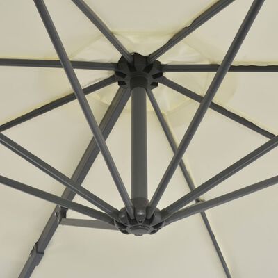 vidaXL Cantilever Umbrella with Aluminium Pole Sand 300 cm
