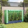 vidaXL Raised Bed with Greenhouse Cover Rattan Look 160x40x123 cm