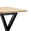vidaXL Coffee Table X-Frame 90x40x45 cm Solid Wood Pine and Steel