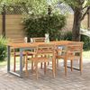 vidaXL Garden Dining Table Grey 160 x 80 x 75 cm